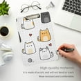 thumbnail image 5 of FMSHPON Cute Cat Cartoon Clipboard Hardboard Wood Nursing Clip Board and Pull for Standard A4 Letter 13x9 inches, 5 of 7