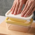 thumbnail image 3 of Butter Box Good Sealing Easy Cutting Large Capacity Visible Single Layer/Dual Layer Butter Container with Lid Plastic Butter Dish Home Supply, 3 of 8