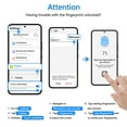 thumbnail image 3 of [2 Pack] Cnarery Samsung Galaxy S23 Screen Protector 6.1 Inch, 9H Tempered Glass Film, Fingerprint Unlock, Bubble Free, Scratch Resistant, Full Coverage, 3 of 7