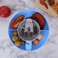 thumbnail image 3 of Bandeja portátil para aperitivos cuenco de paja portátil a prueba de salpicaduras para adultos y niños viaje, 3 of 9