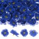 thumbnail image 1 of Uxcell 150-Pack Cabezas de Flor de Cerezo Artificial, Pétalos de Flor de Seda Falsos para Bodas/Vestidos/Pared de Flores/Artesanías DIY/Decoración de Fiestas, Cabezas Florales Falsas [Azul Oscuro], 1 of 1