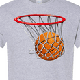 thumbnail image 4 of Inktastic Basketball Swish T-Shirt, 4 of 5