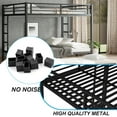 thumbnail image 4 of Queen over Queen Metal Bunk Bed with Twin Trundle, Heavy Duty Frame, Black, 4 of 8