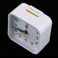 thumbnail image 3 of yuksok Réveil Sans Tic-Tac Mini Horloge Portable avec Veilleuse-Blanc, 3 of 9