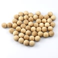 thumbnail image 3 of Bolas de madera simples Multipropósito Redondeado Adorno Decoraciones esféricas Accesorio accesorios DIY adornos para artesanías Haciendo uso de 50 piezas sidaley HA012324-00, 3 of 7