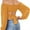 Yellow, variant on Lantern Sleeve Woman Off Shoulder Ruched Tie Back Crop Top Summer Boho Shirt Blouse
