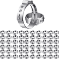 thumbnail image 1 of 60PCS 1 Inch PEX Clamps, Stainless Steel Single Ear Hose Clamps for PEX Pipe Fitting Connections, 1 of 6