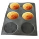 thumbnail image 1 of Moldes perforados de la panadería de la bandeja del pan de la forma redonda de la forma del pan del del silicón de 6 tazas Macarena Formas de pan de bollo de silicona, 1 of 8