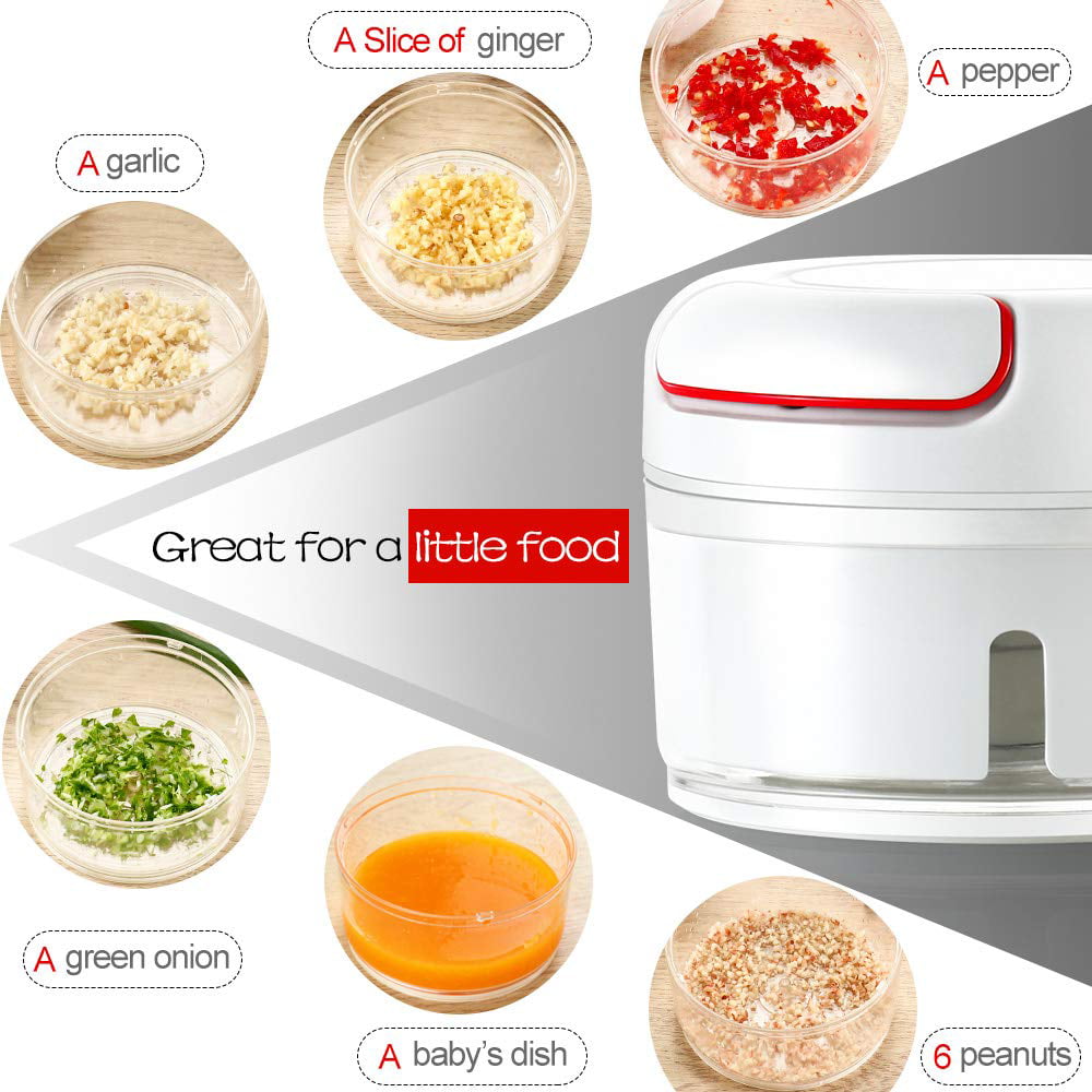 Yinzam Kitchen Hand Pull Food Manual Chopper for Garlic Masher