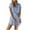 Light Blue, variant on APEXFWDT Women's Casual Summer Button Down Shirt Dress Collared V Neck Short Sleeve Belted Pocket Dresses Fashion Mini Dress