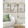 thumbnail image 5 of Drsoum Boho Botanical Wall Art Mid Century Modern Abstract Boho Decor Bohemian Line Wall Painting 11x14in3pcs Living Room Natural Framed, 5 of 5
