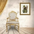 thumbnail image 3 of Fab Funky 26x32 Gold Ornate Wood Framed with Double Matting Museum Art Print Titled - Bear in Christmas Sweater, 3 of 4
