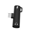 thumbnail image 1 of Type C Earphone Adapter 2 in 1 Type-C to 3.5mm Audio Charge Cable Earphone Converter, 1 of 1