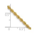 thumbnail image 6 of Auriga Fine Jewelry 14K Yellow Gold 2.5 mm Regular Rope Chain Necklace for Women 28", 6 of 7