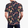 thumbnail image 6 of Cauagu Flower Print Men's Polo Shirts, Short-Sleeve Polo Shirts for Men Performance Golf Shirt Athletic Casual Collared T-Shirt-Large, 6 of 8