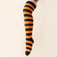 thumbnail image 5 of Girl Thigh Length Striped Socks Kids Breathable Long Sock Breathable Stretch Fabric Lively Styles Whole Season Wear, 5 of 8