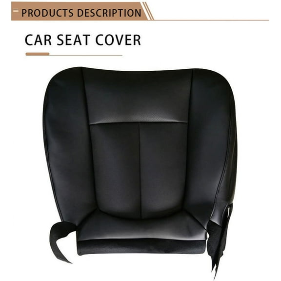 Front Driver Side Bottom PU Leather Seat Cover Black For 2011-14 Ford F150 F-150