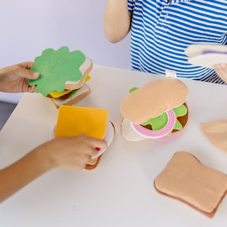 Melissa & Doug Felt Food Sandwich Play Food Set - 33 Pieces