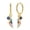 No.4, variant on NARMO Women Original 925 Sterling Silver Hoop Earrings AAA CZ Bohemian Feather Jewelry Gift