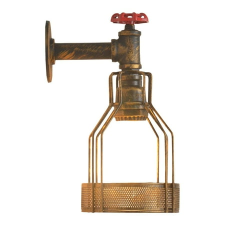 

Lamp Sconce Light American E27 Metal Wall Lighting Iron Base Retro Style Lampshade for Bedside Stairs Balcony Corridor Dining Room - B B