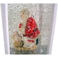 thumbnail image 4 of Kneeling Santa White LED Light up Swirl Lantern 10 3/4 Inch, 4 of 5