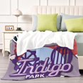 thumbnail image 4 of Indigo Park anti-pilling, suave, ligera, esponjosa y acogedora de lujo para hogar y cocina – Perfecta para niños y adultos, 100 x 150 cm, 4 of 6