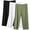 Army Green, variant on SwiftWear Women's 3-Pack Comfy Capri Pants Breathable Casual Plus Size Wear for Home/Outdoors | Stretchy Fit S-5XL