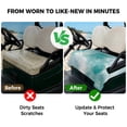 thumbnail image 4 of Golf Cart Seat Covers for 2 Seater,Marble Aqua Microfiber Cart Seat Towel Blanket,Gradient Gold Aesthetics Abstract Minimalist Art Absorbent NonSlip Bench Seats Protector for Golf Course 51"x31", 4 of 9