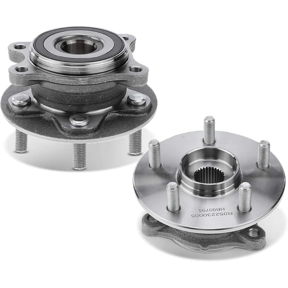 A-Premium 2 x Front Wheel Bearing and Hub Assembly with 5-Lug Compatible with Toyota Highlander 2020-2023, RAV4 Hybrid 2019-2023, Sienna 2021-2023