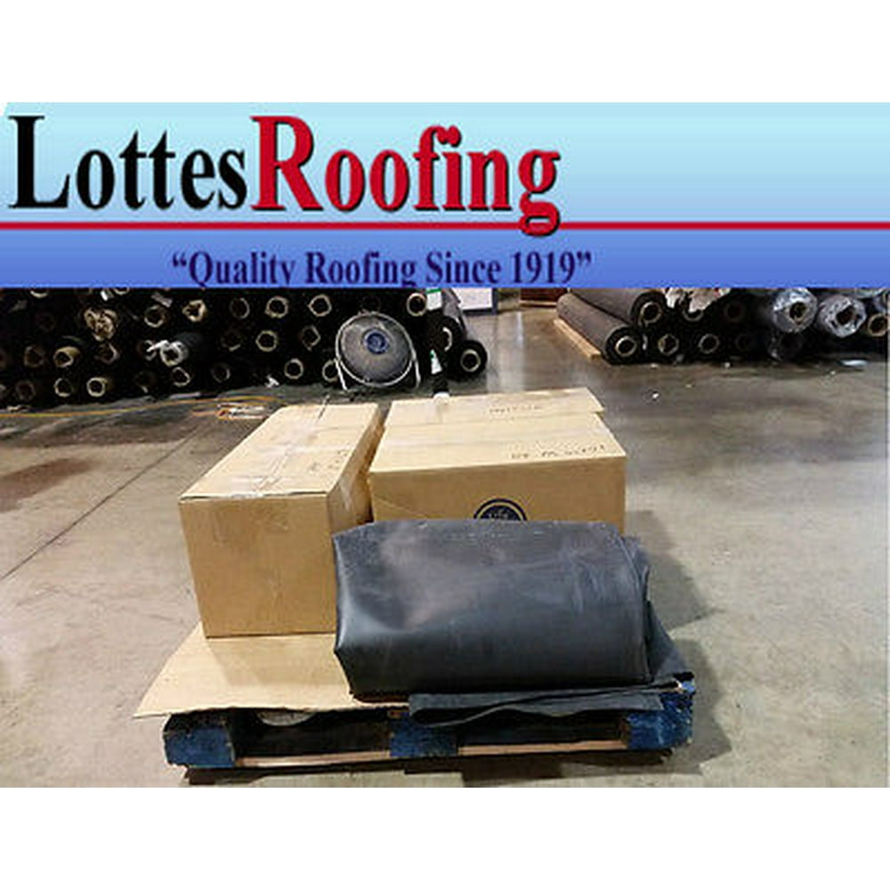 10' x 30' 60 MIL BLACK EPDM RUBBER ROOF ROOFING BY LOTTES COMPANIES