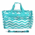 thumbnail image 5 of World Traveler 19-inch Carry-On Shoulder Duffel Bag - Fuchsia White Chevron, 5 of 6
