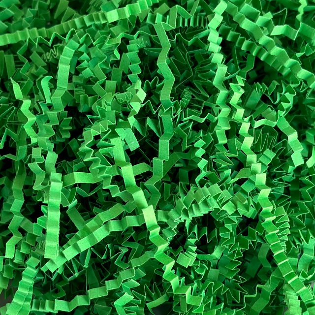 Relleno de trozos de papel arrugado Corlcol, 454 g (verde bosque)