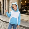 thumbnail image 6 of Likimi Child Toddler Girls Hoodies With Pocket Color Block Hooded Sweatshirt For Girls Long Sleeve Everyday Wear Fashion Pullover Size 2-3 Years, 6 of 6