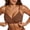 Brown, variant on Women's Jelly Bras No Underwire V Neck Scalloped Trim Bust Lifting Buttery Soft T-Shirt Bras Seamless Full Coverage Bras with Adjustable Thin Straps Brown S