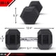 thumbnail image 2 of Mancuerna Hexagonal De Goma Jfit De 25 Lb Individual, 2 of 5