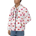 thumbnail image 3 of Vsdgher Red Lips 1 Mens Hoodies Zip Hoodie, Hoodies for Men, Zip-up Hooded Sweatshirt-Medium, 3 of 5