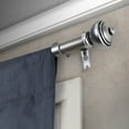 thumbnail image 2 of 5/8" Dia Adjustable 28"-48" single curtain rod with Frederick Finials - Satin Nickel,(5707-285), 2 of 3
