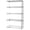 Chrome, variant on Quantum Storage AD54-2436C-5 Wire 5 Shelf Add-On Kit Chrome - 24 x 30 x 54 in.