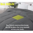 thumbnail image 2 of FLUFFAURORA Grey All-Season Down Alternative Comforter, Box Stitched Down Alternative comforter for all age groups，Queen size，88×92inch, 2 of 6
