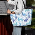 thumbnail image 4 of Wukai Rabbit2 Print Zipper Bag,large Beach Tote Bag,Waterproof Sandproof Bag,Grocery and Picnic Tote Travel Bag, 4 of 5