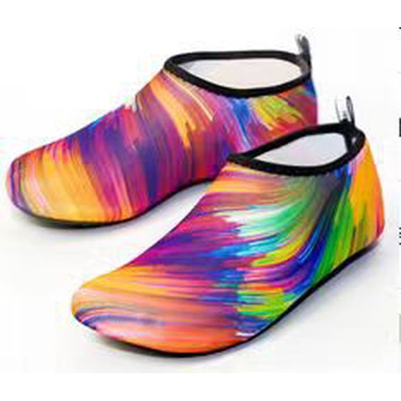 Water Shoes Unisex, Quick-Dry Aqua Socks Anti-Slip for Beach Swim Surf Pool Snorkeling, Colorful