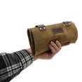 thumbnail image 5 of Unique Bargains 1Pcs Barber Scissors Bag Salons Tool Pouch with Multi-Pockets for Hair Stylists 9.45"x4.92" Coffee Color, 5 of 7
