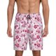 thumbnail image 1 of Fotbe Flower Butterfly Pantalones Cortos de Pijama para Hombre, Ropa de Dormir, Pantalones de Pijama Cortos para Hombre-4X-Large, 1 of 6