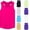 unisex toddler undershirt-Hot Pink, variant on Kids Ribbed Tank Top Unisex Boys Girls Cotton Sleeveless Rib Knit Camisole Undershirt Slim Fit Stretch Vest for Toddlers Youth