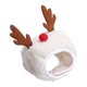 thumbnail image 4 of Precioso gorro navideño para perro, suave y cálido, para invierno, para decoración de mascotas Blanco L, 4 of 9