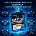 thumbnail image 3 of Gomitas de monohidrato de creatina PURA WEX NUTRITION 850 mg 120 unidades, 3 of 9