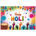 thumbnail image 3 of LUUFILx Colorful Splatter Design Holi Festival Banner Background Party Decorations Backdrop, 3 of 8