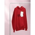 thumbnail image 3 of Awesome Today Cat Crown Hoodie Women -Image by Shutterstock, Female x-Large, 3 of 4