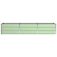 thumbnail image 4 of Green Galvanized Steel Raised Garden Bed, 94.49 x 31.50 x 17.72Inch Outdoor Planter for Vegetables, Herbs, Flowers, Rectangular Boxes Lawn Planters, 4 of 7