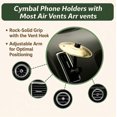 thumbnail image 3 of Car Crash Cymbal Air Vent Mini Drum Decorative Accessory for Car Vents, Compact, Stylish Design, Ideal for Car Enthusiasts, 3 of 5